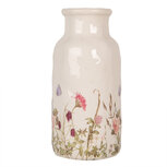 Clayre & Eef | Vaas Beige Roze ø 15x32 cm | 6CE1932L Clayre & Eef | Vaas Beige Roze ø 15x32 cm | 6CE1932L