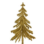 Clayre & Eef | Kerstdecoratie Kerstboom Goudkleurig 17x8x37 cm | 65800 Clayre & Eef | Kerstdecoratie Kerstboom Goudkleurig 17x8x37 cm | 65800