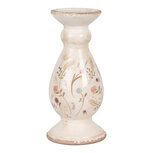 Clayre & Eef | Kandelaar Beige Roze ø 12x26 cm | 6CE1945M Clayre & Eef | Kandelaar Beige Roze ø 12x26 cm | 6CE1945M