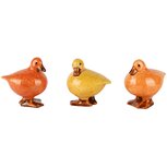 Dekoratief | Eendje bruin/geel/oranje, keramiek, 8x6x8cm, set van 3 stuks | A250194 Dekoratief | Eendje bruin/geel/oranje, keramiek, 8x6x8cm, set van 3 stuks | A250194