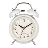 Clayre & Eef | Wekker Analoog Wit 12x6x17 cm / 1xAA | 6AC0031W Clayre & Eef | Wekker Analoog Wit 12x6x17 cm / 1xAA | 6AC0031W