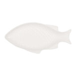 Clayre & Eef | Kom Vis Wit 35x17x3 cm / 200 ml | 6CEBO0197L Clayre & Eef | Kom Vis Wit 35x17x3 cm / 200 ml | 6CEBO0197L