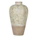 Clayre & Eef | Vaas Beige Groen ø 24x38 cm | 6CE1936L Clayre & Eef | Vaas Beige Groen ø 24x38 cm | 6CE1936L
