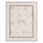 Clayre & Eef | Fotolijst Wit Bruin 19x2x24 cm / 15x20 cm | 2F1265L Clayre & Eef | Fotolijst Wit Bruin 19x2x24 cm / 15x20 cm | 2F1265L