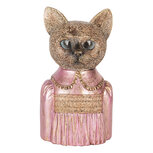 Clayre & Eef | Decoratie Beeld Kat Bruin Roze 14x11x23 cm | 6PR5072 Clayre & Eef | Decoratie Beeld Kat Bruin Roze 14x11x23 cm | 6PR5072