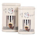 Clayre & Eef | Opbergdoos set van 2 Beige Zwart 20x13x9 / 18x11x7 cm | 6BL0141 Clayre & Eef | Opbergdoos set van 2 Beige Zwart 20x13x9 / 18x11x7 cm | 6BL0141