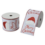 Clayre & Eef | Lint Wit Rood 6.3 cm x 5 m | LI0134 Clayre & Eef | Lint Wit Rood 6.3 cm x 5 m | LI0134