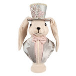 Clayre & Eef | Decoratie Beeld Konijn Beige 18x15x38 cm | 65935 Clayre & Eef | Decoratie Beeld Konijn Beige 18x15x38 cm | 65935