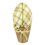Clayre & Eef | Decoratie Beeld Ei Groen ø 20x43 cm | 65947 Clayre & Eef | Decoratie Beeld Ei Groen ø 20x43 cm | 65947