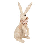 Clayre & Eef | Decoratie Beeld Konijn Beige 25x19x54 cm | 65950 Clayre & Eef | Decoratie Beeld Konijn Beige 25x19x54 cm | 65950