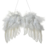 Clayre & Eef | Hanger Vleugels Wit 20x1x16 cm | 66135 Clayre & Eef | Hanger Vleugels Wit 20x1x16 cm | 66135
