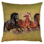 Clayre & Eef | Kussenhoes Groen Bruin 45x45 cm | KT021.418 Clayre & Eef | Kussenhoes Groen Bruin 45x45 cm | KT021.418