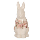 Clayre & Eef | Decoratie Beeld Konijn Beige Roze 16x12x28 cm | 6CE1956L Clayre & Eef | Decoratie Beeld Konijn Beige Roze 16x12x28 cm | 6CE1956L