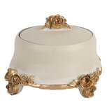 Clayre & Eef | Sieradendoos Beige Goudkleurig ø 14x9 cm | 6PR5802 Clayre & Eef | Sieradendoos Beige Goudkleurig ø 14x9 cm | 6PR5802