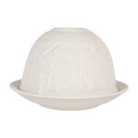 Clayre & Eef | Theelichthouder Wit ø 12x8 cm | 6CE2212 Clayre & Eef | Theelichthouder Wit ø 12x8 cm | 6CE2212