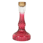 Clayre & Eef | Kandelaar Roze ø 9x17 cm | 6GL5345 Clayre & Eef | Kandelaar Roze ø 9x17 cm | 6GL5345