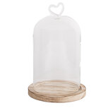 Clayre & Eef | Stolp Transparant ø 12x19 cm | 6GL5359 Clayre & Eef | Stolp Transparant ø 12x19 cm | 6GL5359