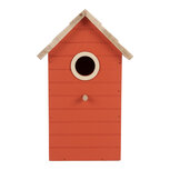 Clayre & Eef | Vogelhuis Rood Bruin 15x10x22 cm | 6H2442 Clayre & Eef | Vogelhuis Rood Bruin 15x10x22 cm | 6H2442