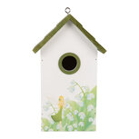 Clayre & Eef | Vogelhuis Wit Groen 15x10x22 cm | 6H2449 Clayre & Eef | Vogelhuis Wit Groen 15x10x22 cm | 6H2449