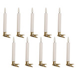 Clayre & Eef | Kaars met LED set van 10 Wit ø 2x14 cm / 10xAAA | 6CA0008 Clayre & Eef | Kaars met LED set van 10 Wit ø 2x14 cm / 10xAAA | 6CA0008