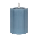 Clayre & Eef | Kaars met LED Blauw ø 8x13 cm / 2xAA | 6CA0003BL Clayre & Eef | Kaars met LED Blauw ø 8x13 cm / 2xAA | 6CA0003BL