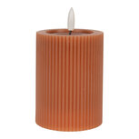 Clayre & Eef | Kaars met LED Bruin ø 8x13 cm / 2xAA | 6CA0003CH Clayre & Eef | Kaars met LED Bruin ø 8x13 cm / 2xAA | 6CA0003CH