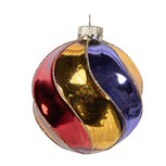 Clayre & Eef | Kerstbal Meerkleurig ø 8x8 cm | 6GL5100 Clayre & Eef | Kerstbal Meerkleurig ø 8x8 cm | 6GL5100