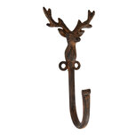 Clayre & Eef | Wandhaak Bruin 8x6x16 cm | 6Y5947 Clayre & Eef | Wandhaak Bruin 8x6x16 cm | 6Y5947