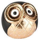 Dekoratief | Uiltje 'Kamiel', goud/zwart, TC, 16x14x16cm | A255412 Dekoratief | Uiltje 'Kamiel', goud/zwart, TC, 16x14x16cm | A255412