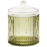Dekoratief | Bonbonni?re, groen/transparant, glas, 11x11x15cm | A255543 Dekoratief | Bonbonni?re, groen/transparant, glas, 11x11x15cm | A255543
