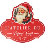 Dekoratief | Wanddeco 'Atelier Du P?re No?l', rood, metaal, 50x45cm | A255784 Dekoratief | Wanddeco 'Atelier Du P?re No?l', rood, metaal, 50x45cm | A255784