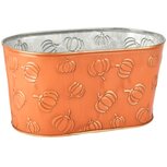 Dekoratief | Bakje ovaal 'Pumpkin Patch', oranje, metaal, 23x14x12cm | A255900 Dekoratief | Bakje ovaal 'Pumpkin Patch', oranje, metaal, 23x14x12cm | A255900