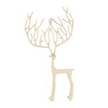 Dekoratief | Deco rendier staand, cr?me, aluminium, 18x6x33cm | A258130 Dekoratief | Deco rendier staand, cr?me, aluminium, 18x6x33cm | A258130