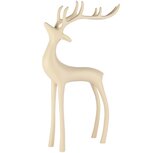 Dekoratief | Deco hert staand, cr?me, aluminium, 25x7x36cm | A258144 Dekoratief | Deco hert staand, cr?me, aluminium, 25x7x36cm | A258144