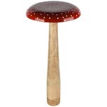 Dekoratief | Paddenstoel m/stippen, rood/wit, hout, 25x25x55cm | A258203 Dekoratief | Paddenstoel m/stippen, rood/wit, hout, 25x25x55cm | A258203