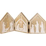 Dekoratief | Drieluikje nativity, naturel/wit, hout, 46x2x20cm | A258302 Dekoratief | Drieluikje nativity, naturel/wit, hout, 46x2x20cm | A258302