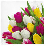Dekoratief | Pakje 20 servetten 'Bunch of Tulips' 33x33cm | A701574 Dekoratief | Pakje 20 servetten 'Bunch of Tulips' 33x33cm | A701574