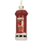Clayre & Eef | Kersthanger Rood Wit ø 4x11 cm | 6GL5256 Clayre & Eef | Kersthanger Rood Wit ø 4x11 cm | 6GL5256