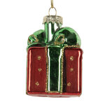 Clayre & Eef | Kersthanger Rood Groen 4x4x6 cm | 6GL5300 Clayre & Eef | Kersthanger Rood Groen 4x4x6 cm | 6GL5300