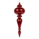 Clayre & Eef | Kerstbal Rood ø 9x28 cm | 6GL5315 Clayre & Eef | Kerstbal Rood ø 9x28 cm | 6GL5315