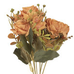 Clayre & Eef | Decoratie tak met bloemen Oranje Groen 12x10x29 cm | 6PL0401O Clayre & Eef | Decoratie tak met bloemen Oranje Groen 12x10x29 cm | 6PL0401O