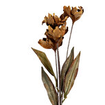 Clayre & Eef | Decoratie tak met bloemen Bruin Groen 8x5x60 cm | 6PL0403CR Clayre & Eef | Decoratie tak met bloemen Bruin Groen 8x5x60 cm | 6PL0403CR