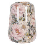 Clayre & Eef | Decoratie Vaas Grijs Roze ø 37x49 cm | 65885 Clayre & Eef | Decoratie Vaas Grijs Roze ø 37x49 cm | 65885