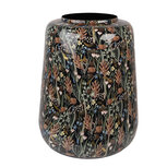 Clayre & Eef | Decoratie Vaas Zwart Groen ø 31x40 cm | 65886 Clayre & Eef | Decoratie Vaas Zwart Groen ø 31x40 cm | 65886