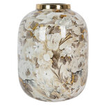 Clayre & Eef | Decoratie Vaas Beige Bruin ø 17x22 cm | 65890 Clayre & Eef | Decoratie Vaas Beige Bruin ø 17x22 cm | 65890