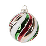 Clayre & Eef | Kerstbal Meerkleurig ø 8x8 cm | 6GL5174 Clayre & Eef | Kerstbal Meerkleurig ø 8x8 cm | 6GL5174