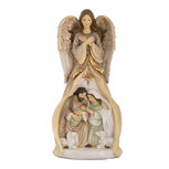 Clayre & Eef | Kerstdecoratie Kerstgroep Beige Goudkleurig 15x12x30 cm | 6PR5647 Clayre & Eef | Kerstdecoratie Kerstgroep Beige Goudkleurig 15x12x30 cm | 6PR5647