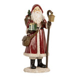 Clayre & Eef | Kerstdecoratie Kerstman Rood Wit 12x11x26 cm | 6PR5672 Clayre & Eef | Kerstdecoratie Kerstman Rood Wit 12x11x26 cm | 6PR5672