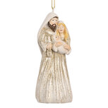 Clayre & Eef | Decoratie hanger Kerstgroep Beige 5x4x11 cm | 6PR5649 Clayre & Eef | Decoratie hanger Kerstgroep Beige 5x4x11 cm | 6PR5649