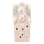 Clayre & Eef | Decoratie Huisje Roze Grijs LED 11x10x24 cm | 6CE2220P Clayre & Eef | Decoratie Huisje Roze Grijs LED 11x10x24 cm | 6CE2220P
